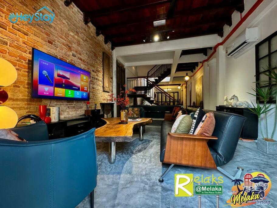 Vila Heritage House 16Pax Riverview 3 Mins Walkjonker Malacca Exteriér fotografie